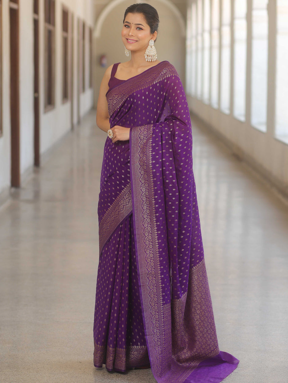 Lightweight chiffon saree