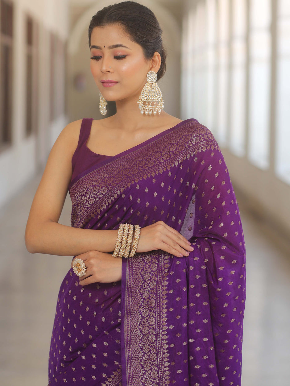 Party wear chiffon saree