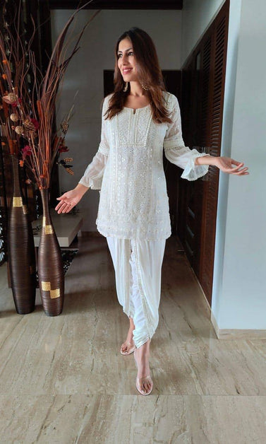 Summer-ready kurti dhoti combo