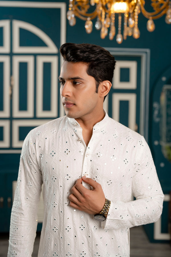 Mirror work kurta for weddings