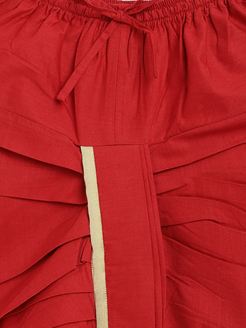 Red dhoti for boys