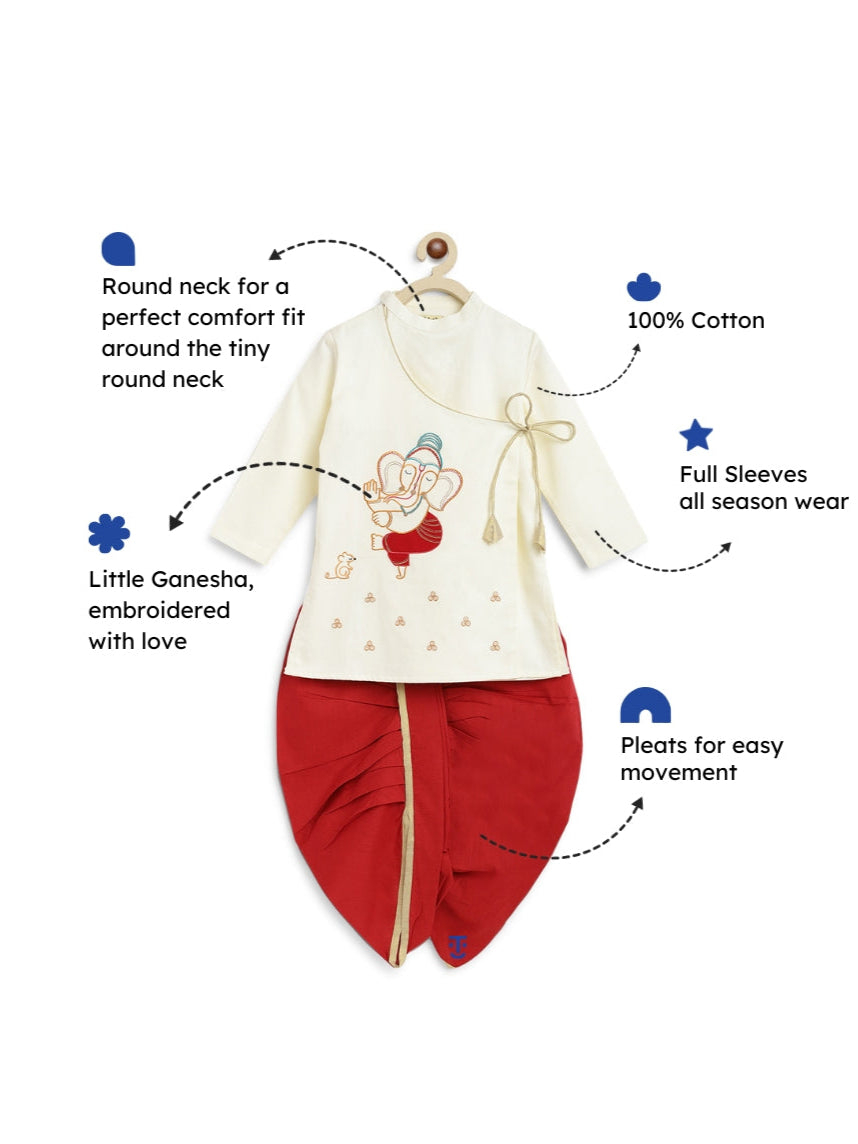 Ganesha embroidered kurta