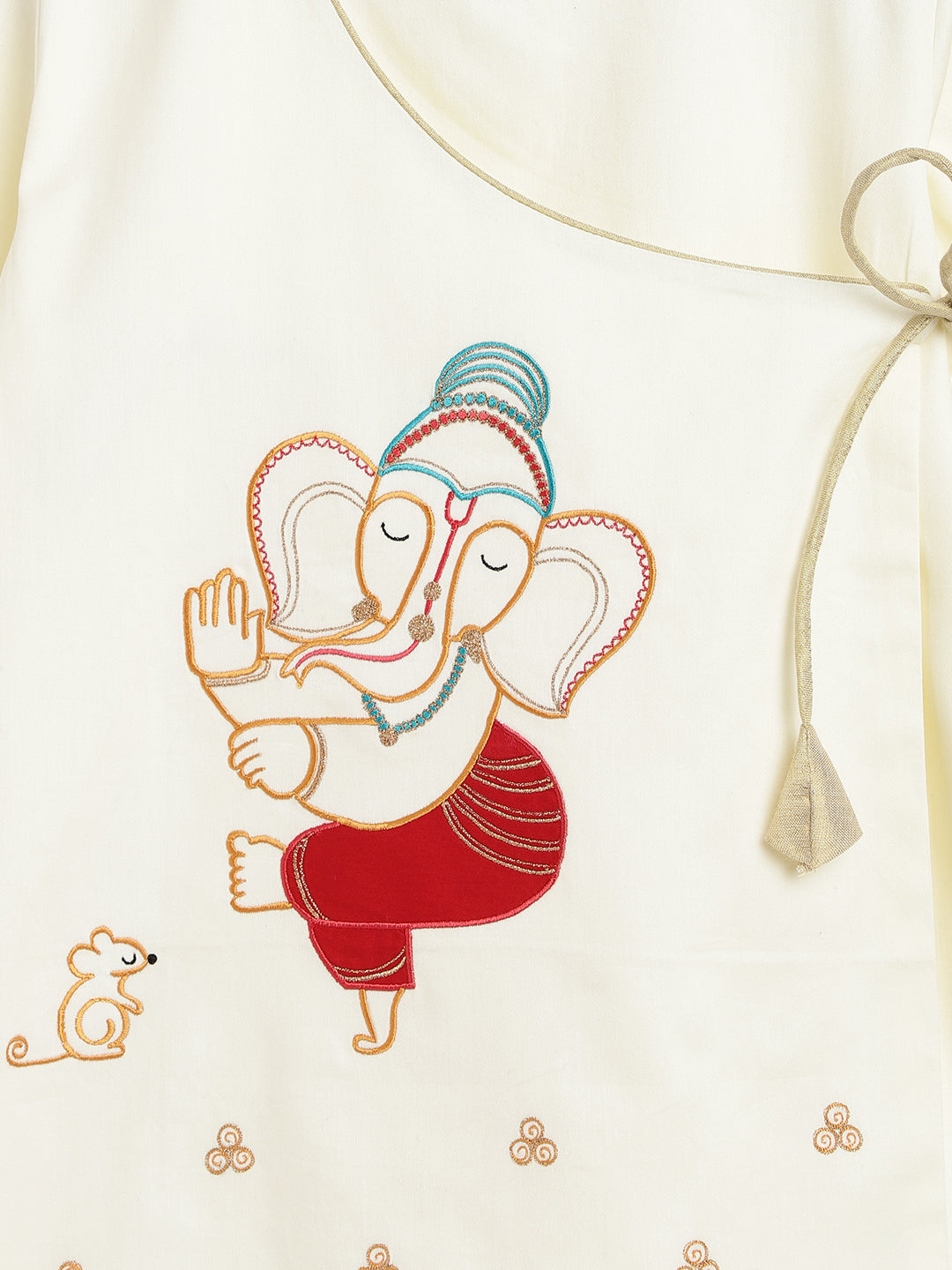 kids kurta set with embroidery