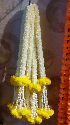white lilly flower garland