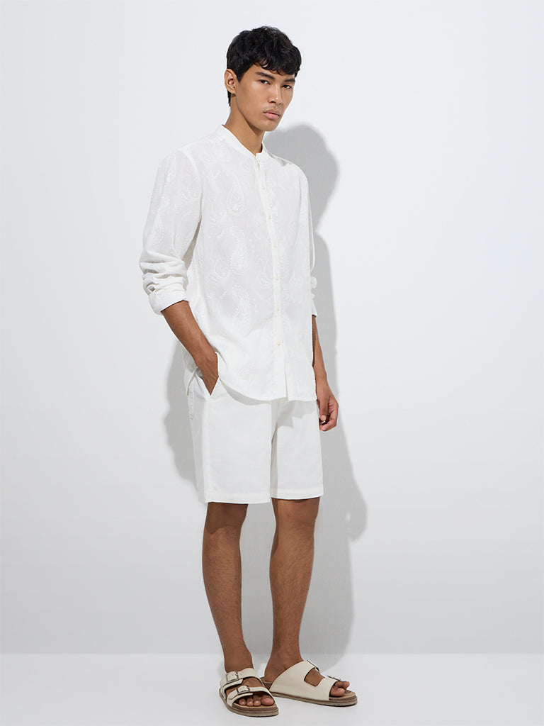 Men’s relaxed fit paisley shirt