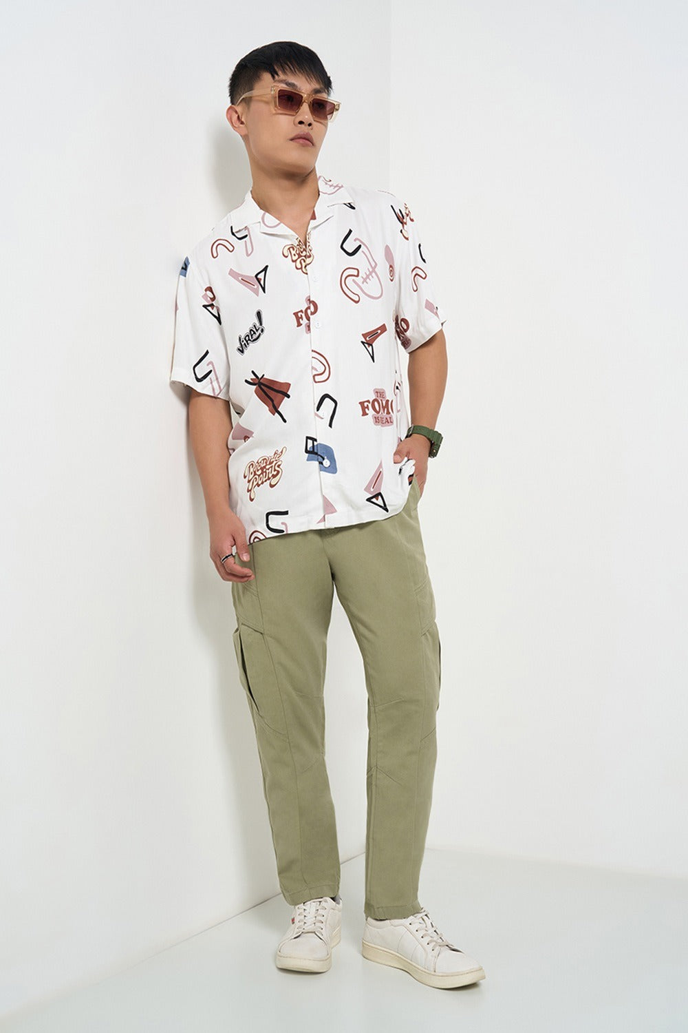Relaxed fit printed shirt