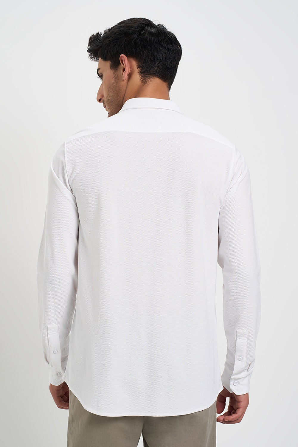 Textured fabric men’s shirt
