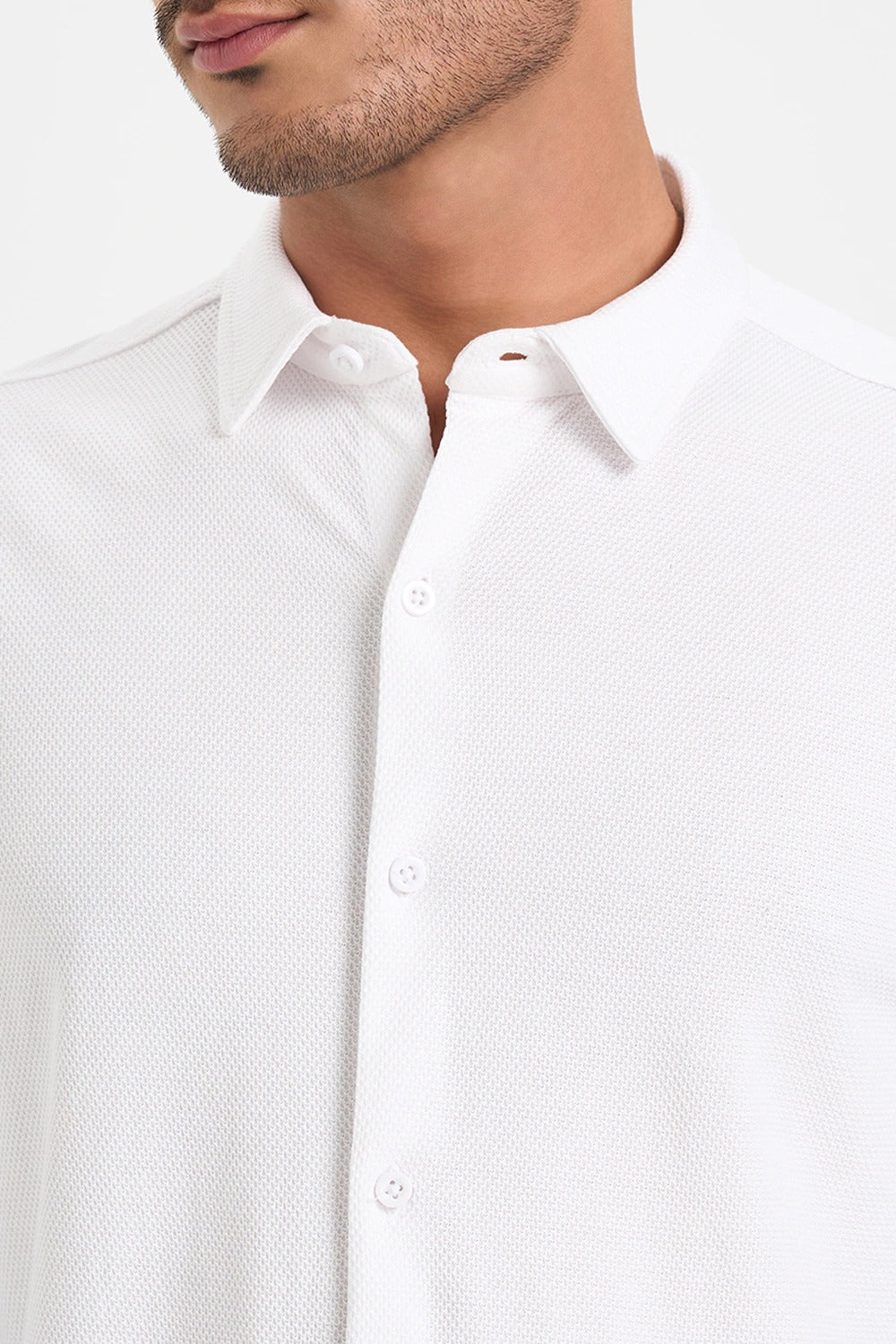 Men’s textured dress shirt