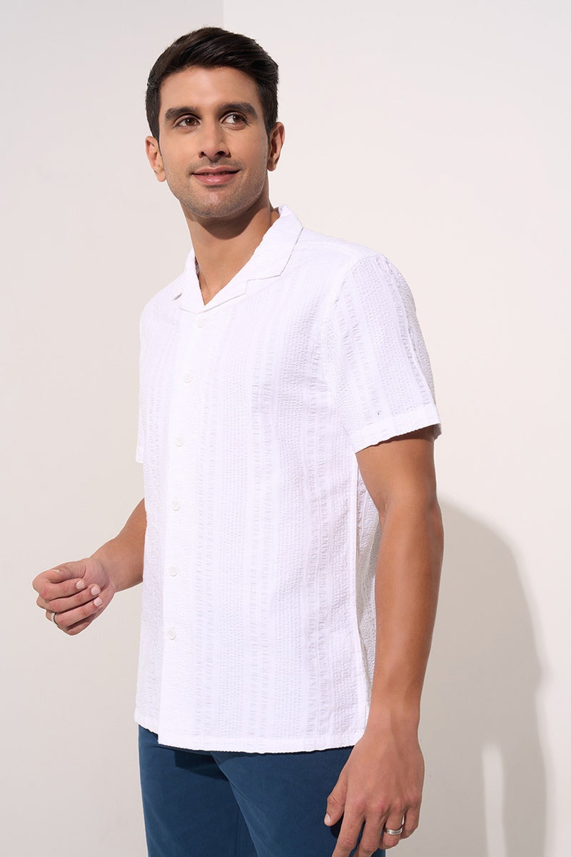 Comfort fit navy shirt