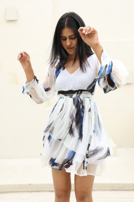 Bemberg chiffon dress