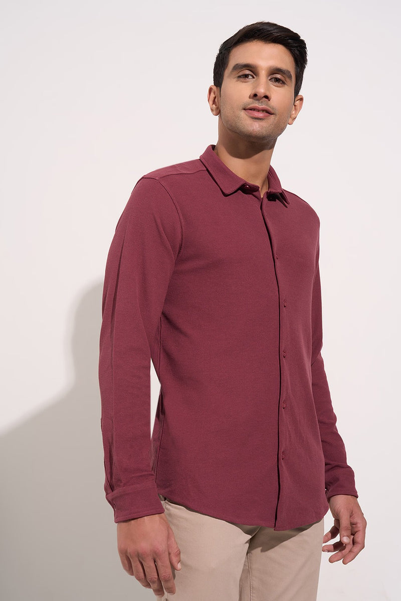 Button-down activewear shirt