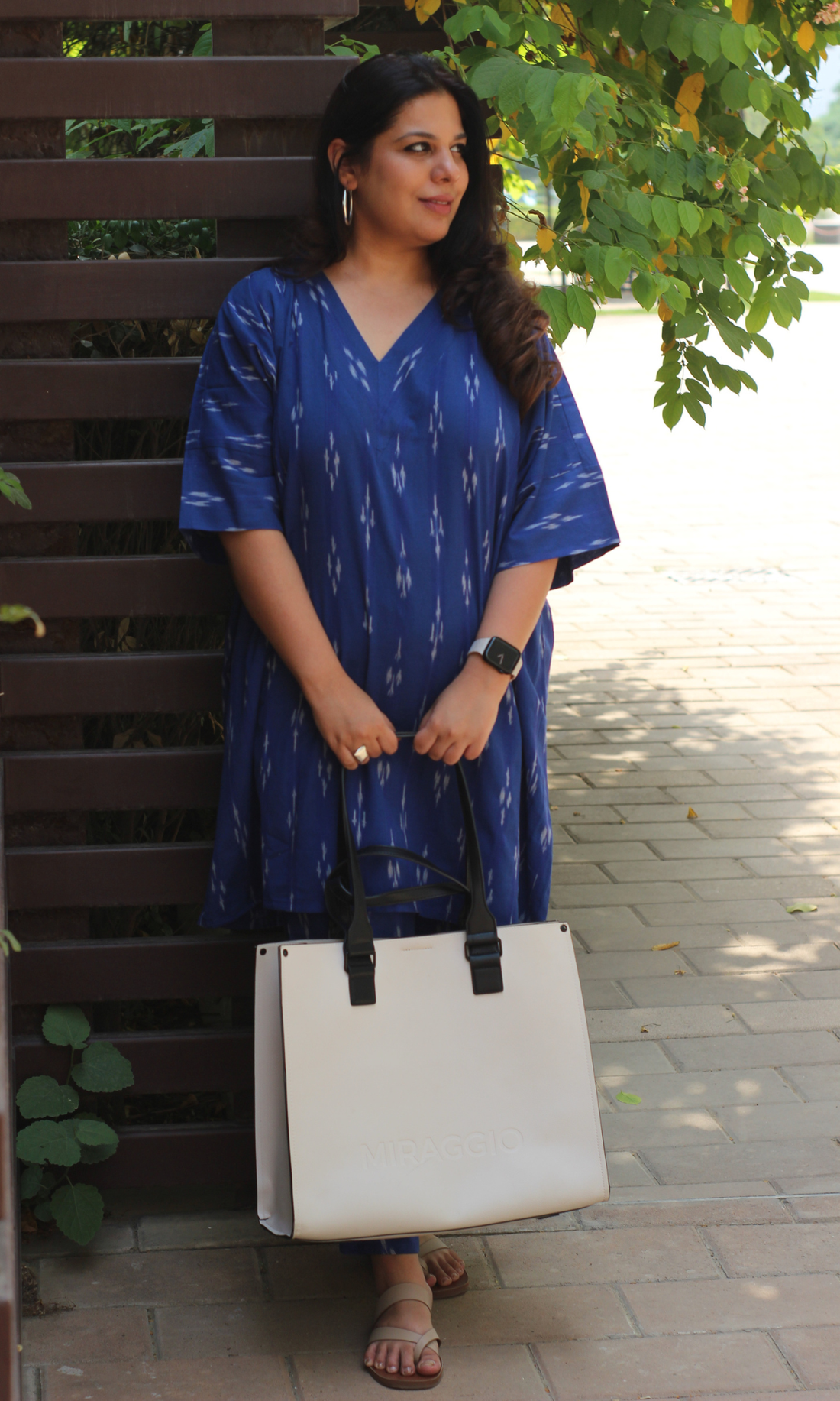 Blue oversized kurta set