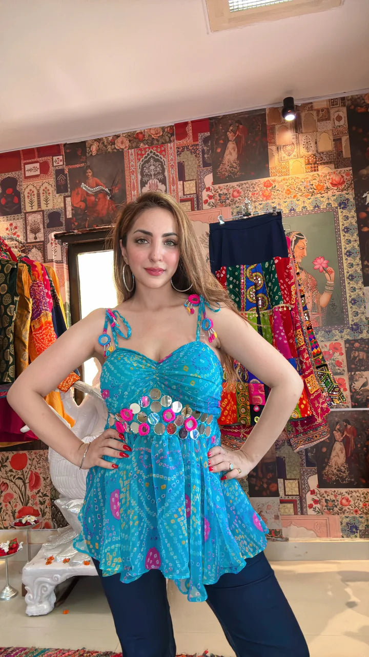 bandhani bralette top