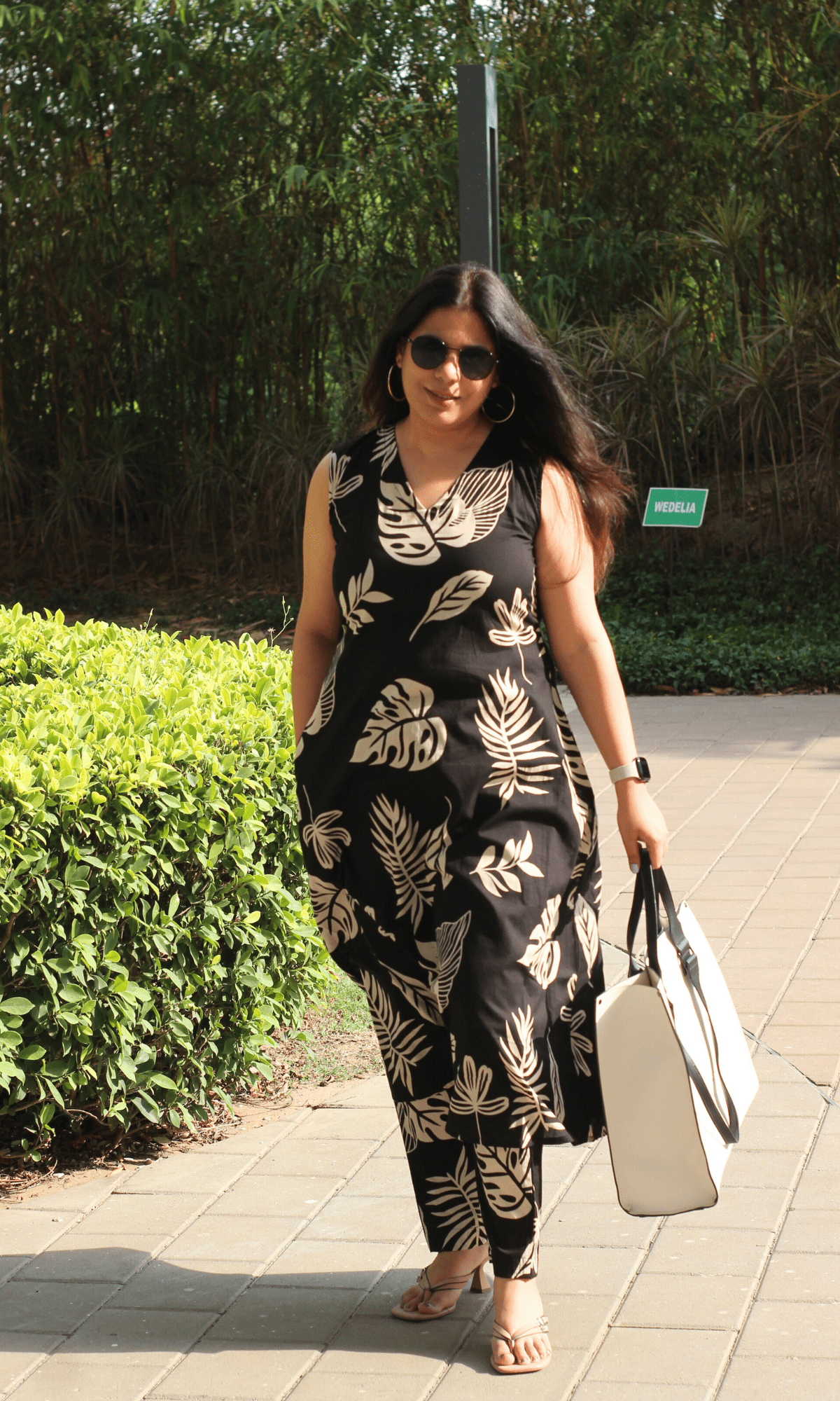 Handblock cotton kurta set