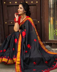 women's paithani border saree
