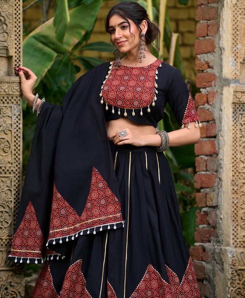 Women’s Navratri Lehenga Set with Gota Patti Work