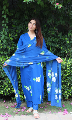 Handbrush printed Indian outfit