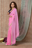 mul cotton saree with sequins