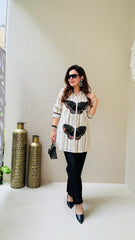 earthy cotton and jute outfit