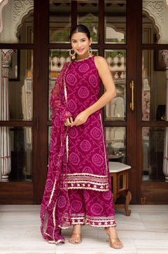 Georgette suit with dupatta