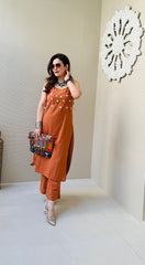 Women's Hand Mirror Cotton Kurta Set