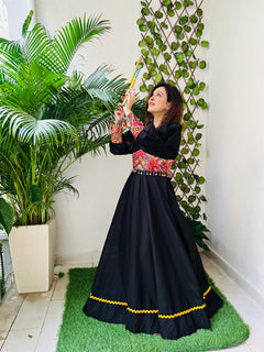 black maxi dress