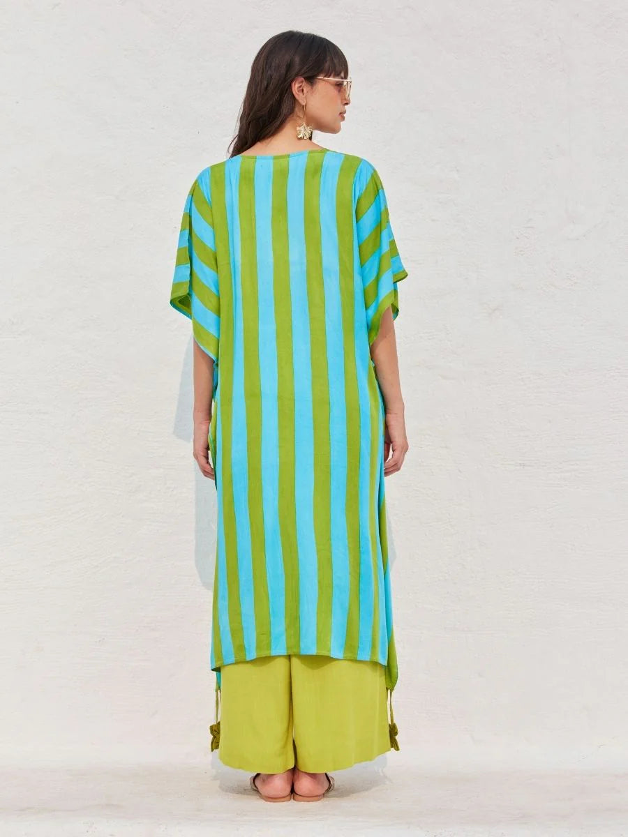 Green Turquoise Kurta Set