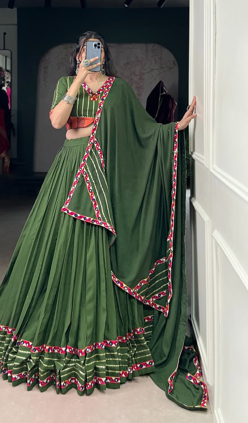 Women’s Navratri Lehenga Set with Mirror Work