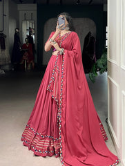 Mirror work lehenga choli