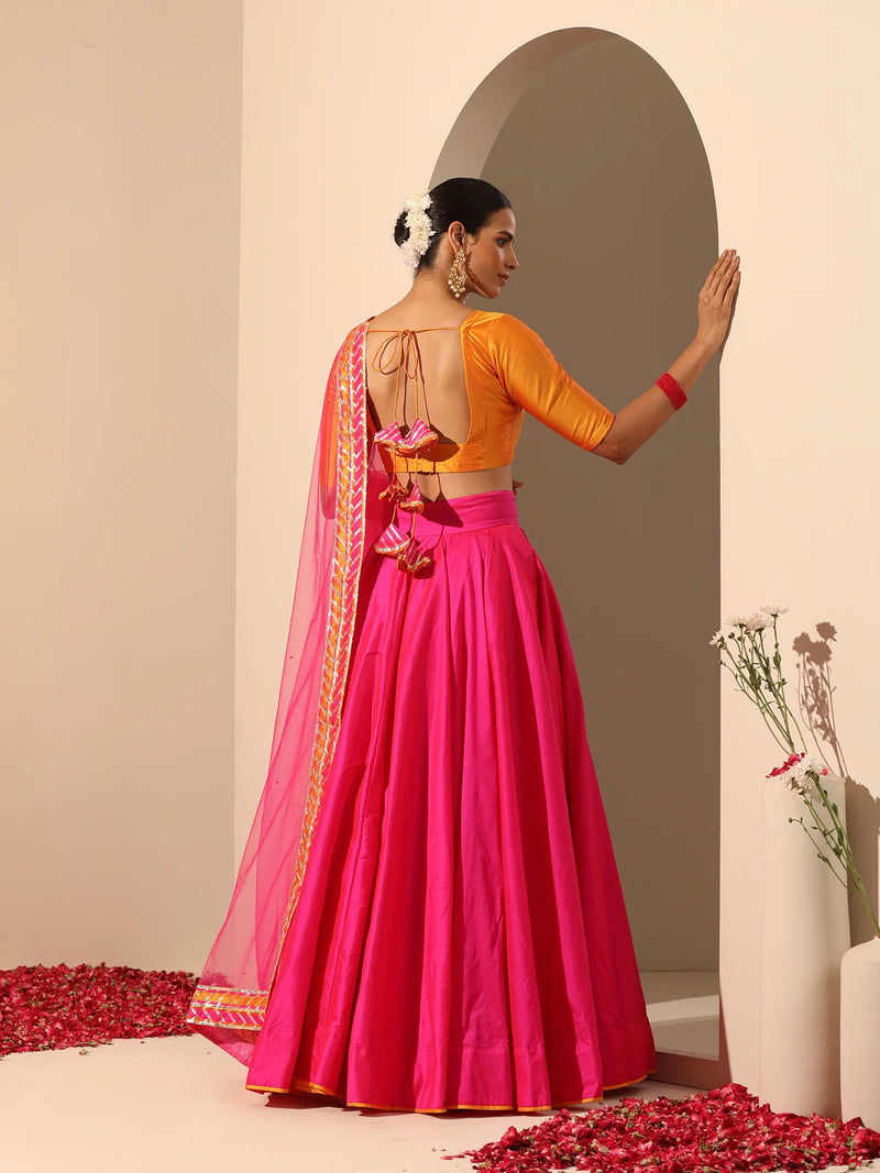 pink bridal lehenga