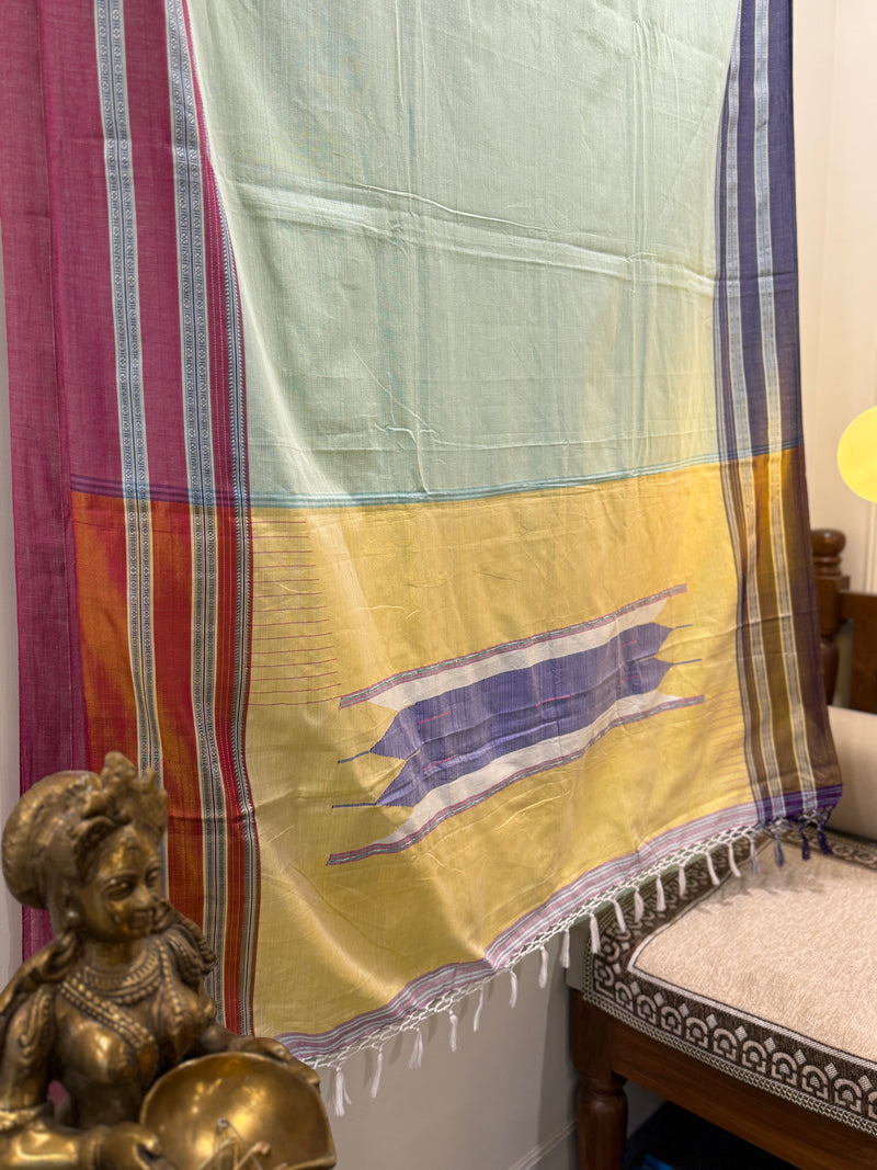 Pure silk pallu saree