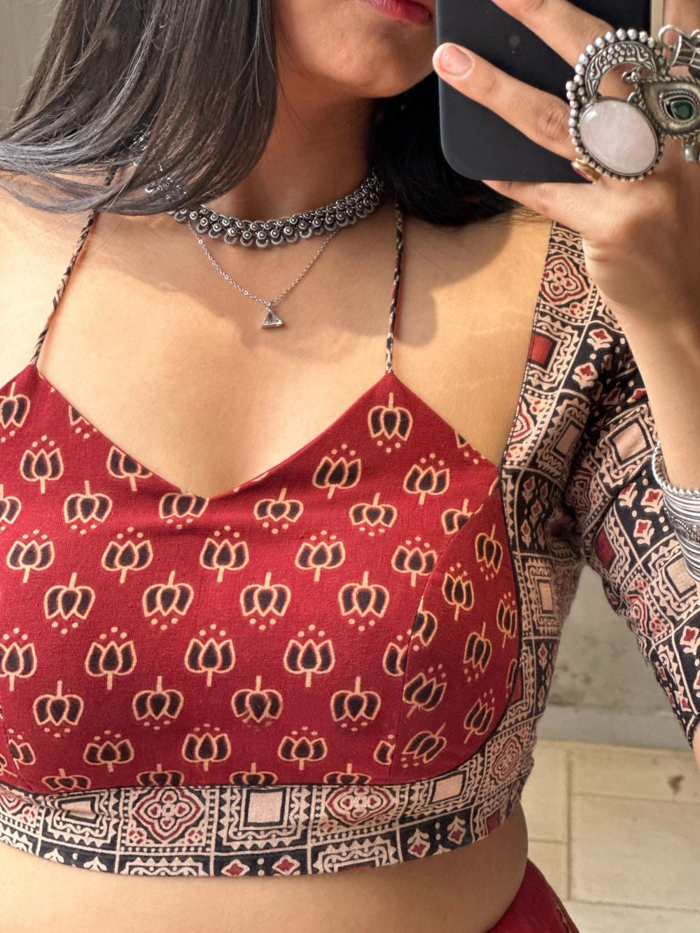 comfortable festive cotton choli