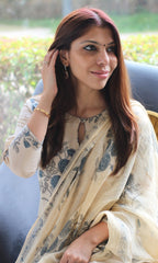Kota Doria dupatta suit