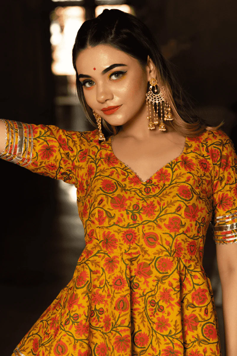 ethnic cotton sharara outfit
