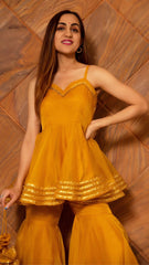 organza dupatta with sharara