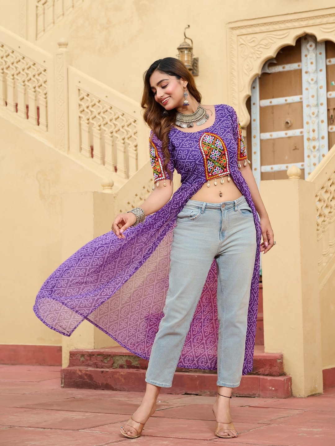 Round neck kurti