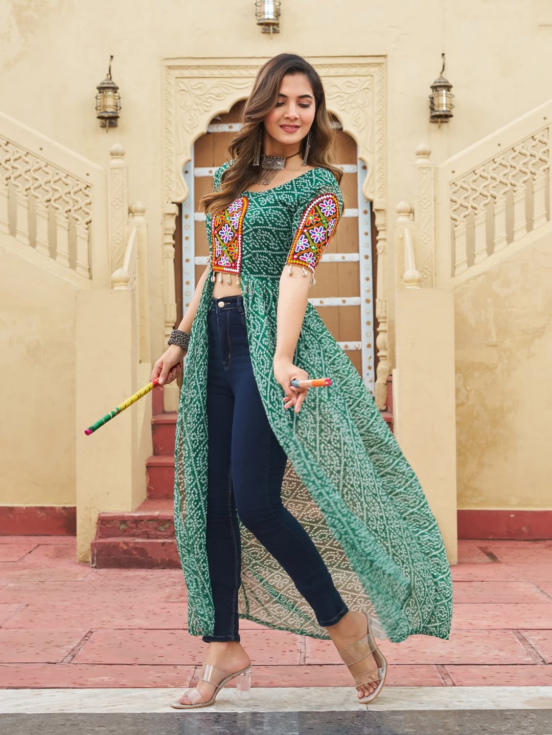Faux georgette kurti