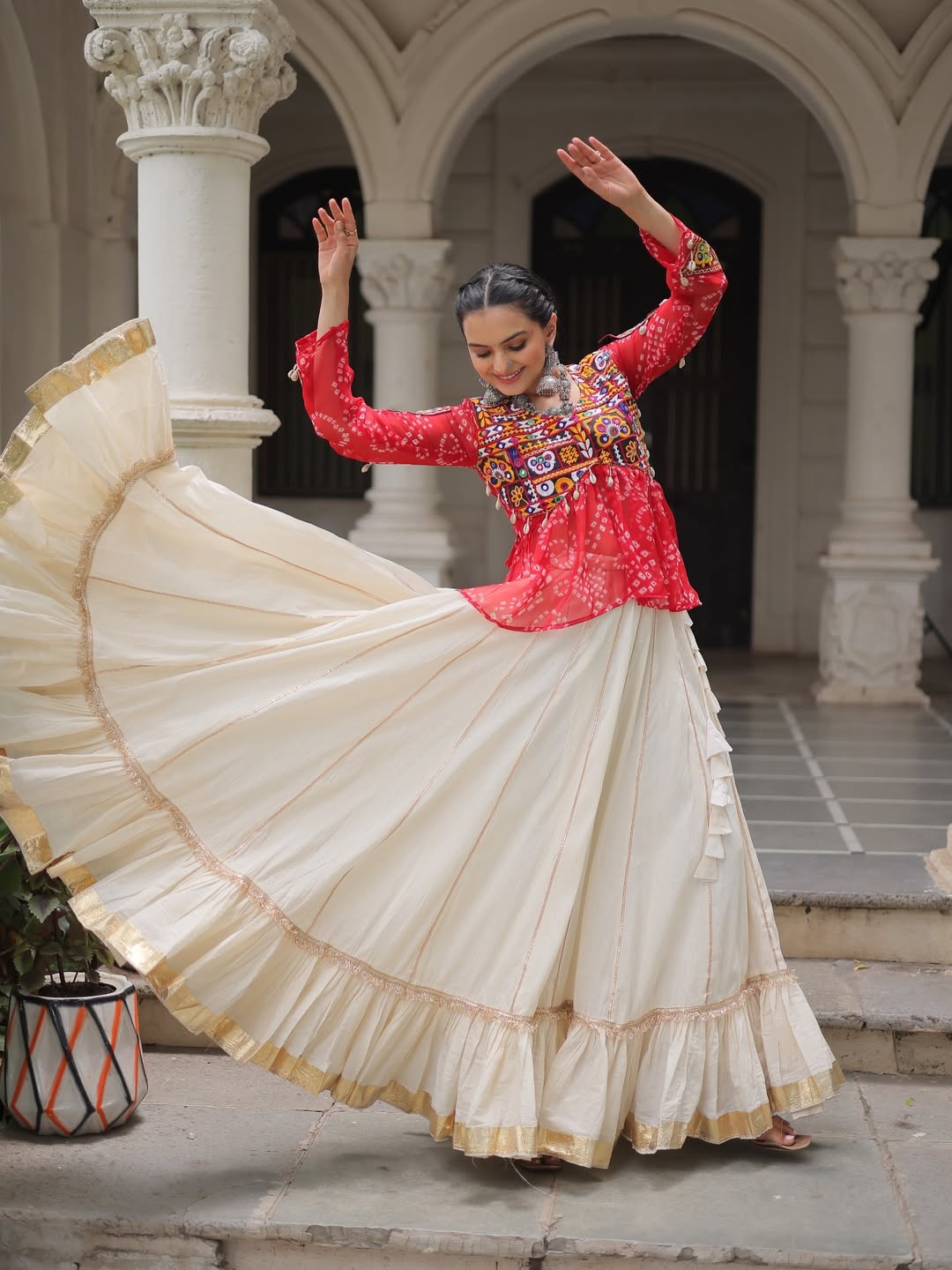 Navratri garba lehenga set