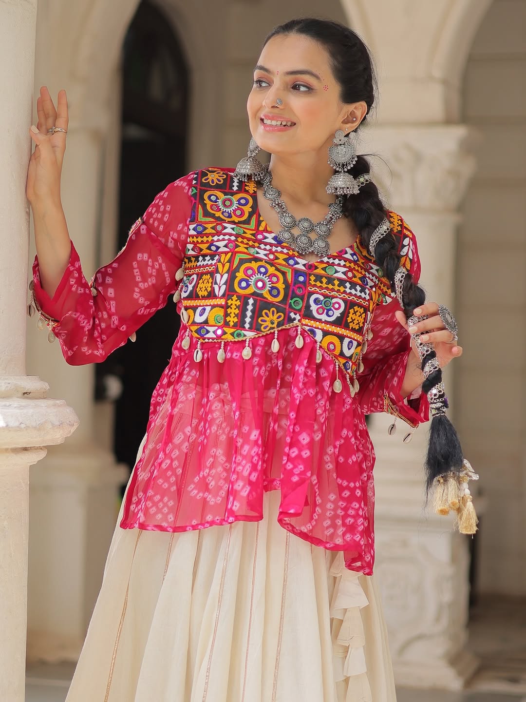 Kutchi work lehenga set