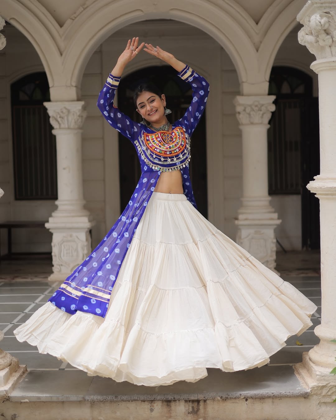Kutchi work lehenga set