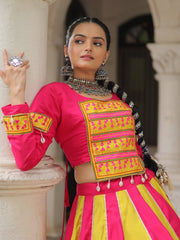 Mirror work lehenga choli