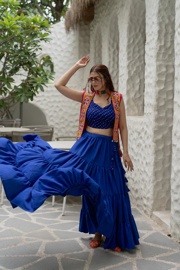 Boho cape set for Garba