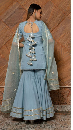 women’s cotton sharara suit