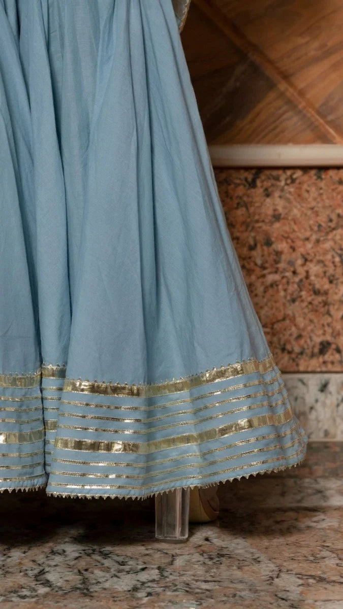 festive cotton sharara dress