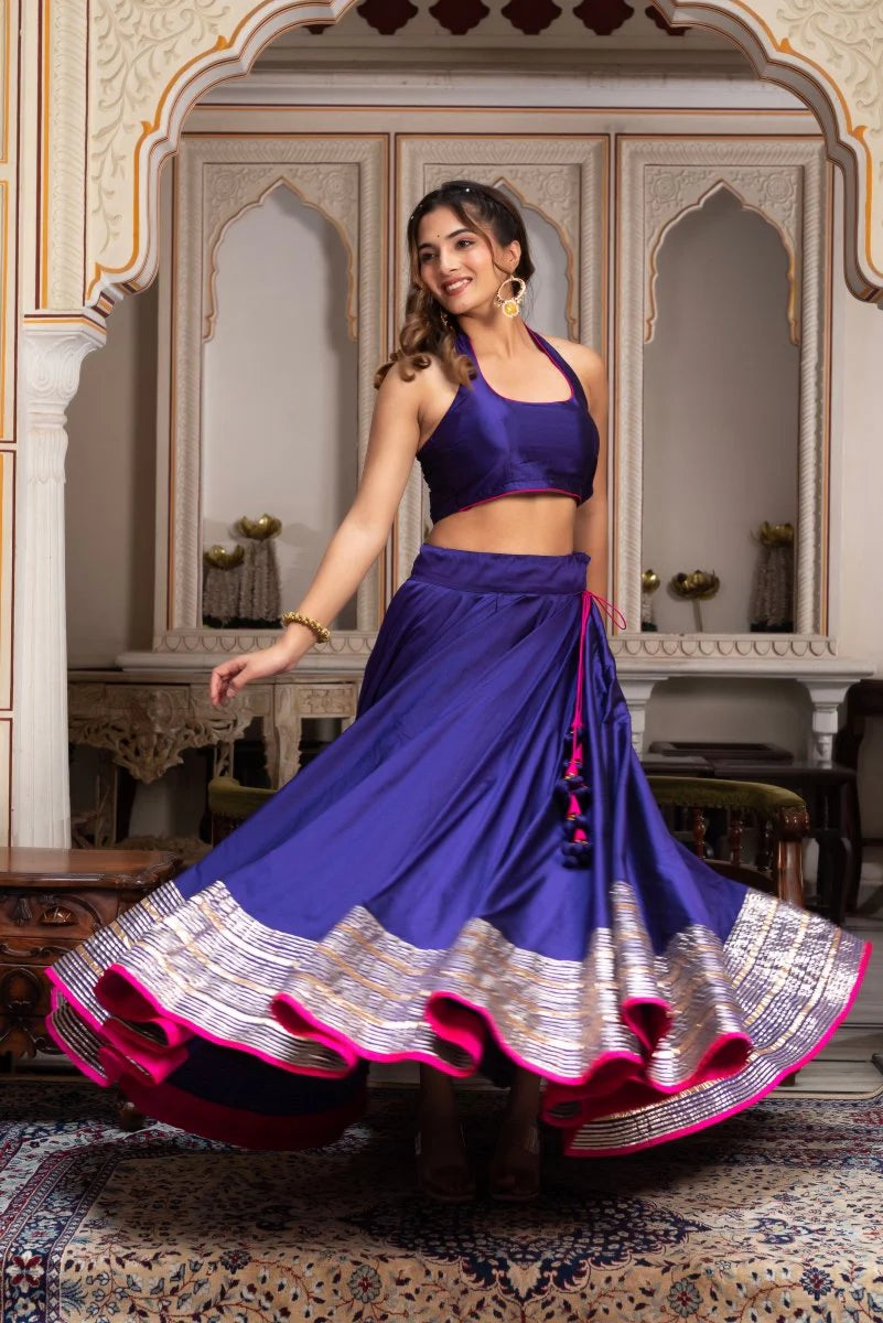 Party wear silk lehenga choli
