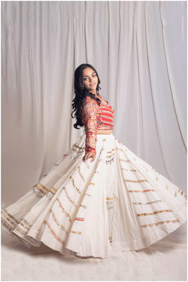 women festive skirt set