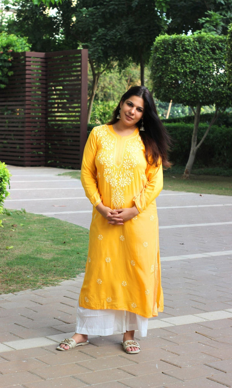 Chikankari kurta for women