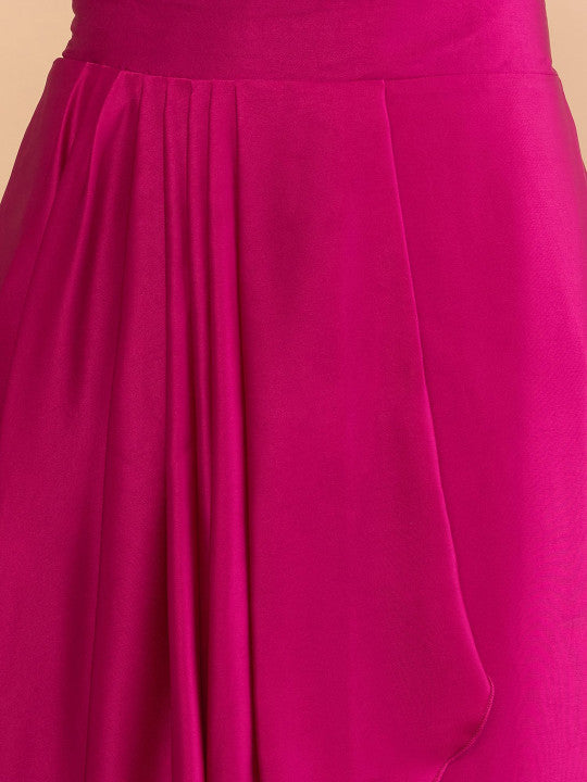 Rani Noor Banarasi Jacket & Satin Skirt Ensemble