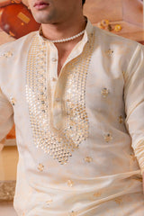 Tie-dye cotton kurta