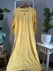 Hand-embroidered cotton kurti
